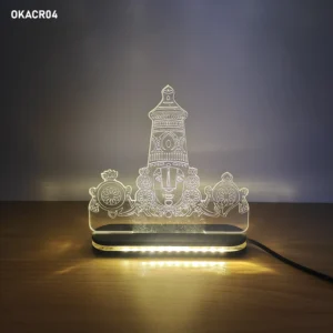 Blank Balaji Tirupati Acrylic LED Lamp 6 Inch