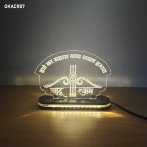 Khatu Shyam Tilak Acrylic LED Table Top 6in