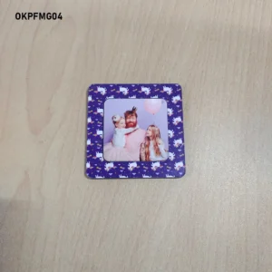 Blank Unicorn Pattern Square Printed Fridge Magnet 6in