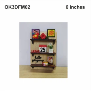 Blank Love Theme Mini Photo Display Frame OK3DFM02 6in