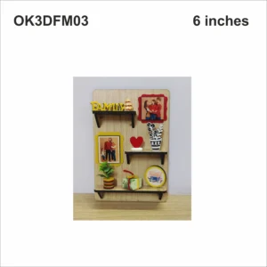 Blank Family Theme Mini Photo Display Frame OK3DFM03 6in