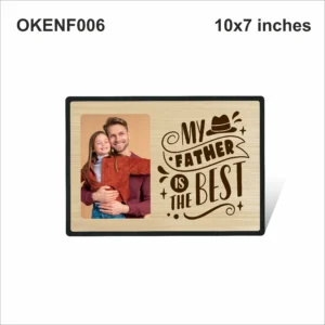 Blank My Father Is The Best Photo Frame 10x7in