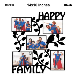 Blank Happy Family Tree Collage Photo Frame 14x16Inches