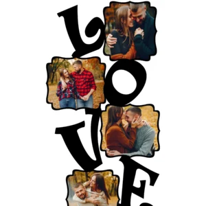 Blank Love Tree Collage Photo Frame 20x10in