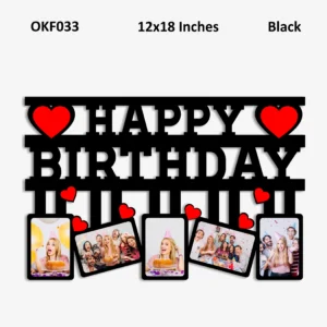 Blank Happy Birthday Photo Frame 12x18in