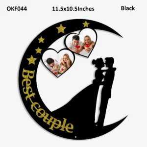 Blank Moon Couple Photo Frame 12x11in