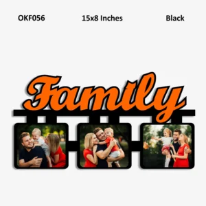 Blank Family Photo Frame 15x8in