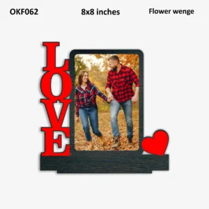 Blank Love Couple Photo Frame 8x8in