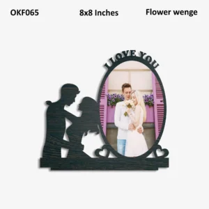 Blank I Love You Ovel Photo Frame 8x8in