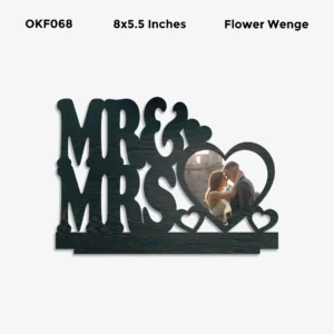 Blank Mr & Mrs Photo Frame 8x6in