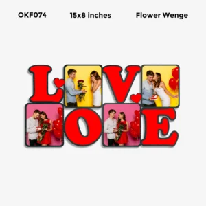 Blank Love Photo Frame 15x8in