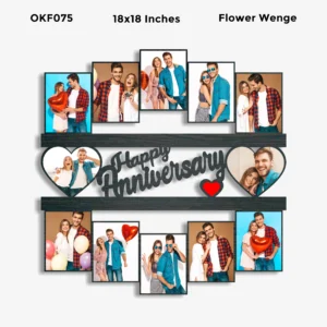 Blank Happy Anniversary Collage Photo Frame 18x18in