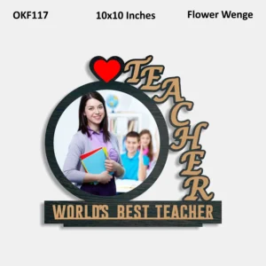 Blank World's Best Teacher Photo Frame 10x10in