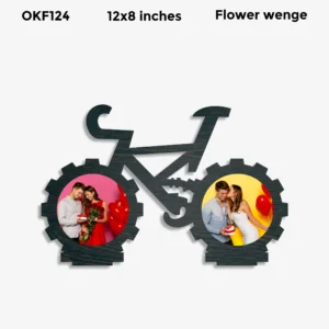 Blank Bicycle Couple Photo Frame 12x18in