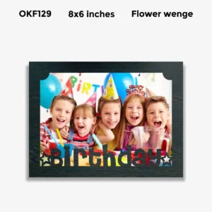 Blank Birthday Photo Frame 6x8in