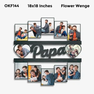 Blank Papa Photo Frame 18x18in