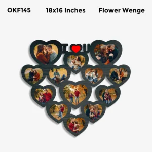 Blank Heart Collage Photo Frame 18x16in