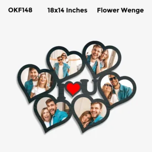 Blank Heart Collage Photo Frame 18x14in