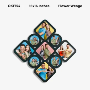 Blank Round and Square Collage Photo Frame 16x16in