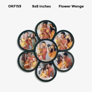 Blank Flower Collage Photo Frame 9x8in