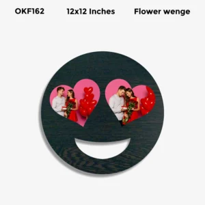 Blank Smile Heart Photo Frame 12x12in