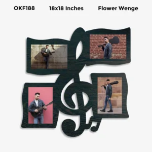 Blank Music Note Photo Frame 18x18in