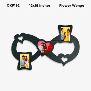 Blank Infinity Heart Photo Frame 12x18in