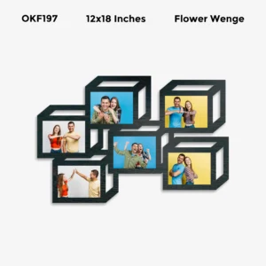 Blank Cube Collage Photo Frame 12x18in