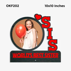Blank Sis Round Photo Frame 10x10in