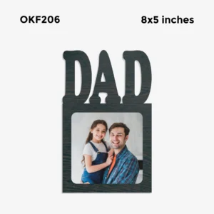 Blank Dad Photo Frame 8x5in