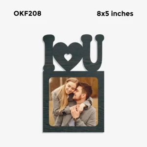Blank I Love You Photo Frame 8x5in
