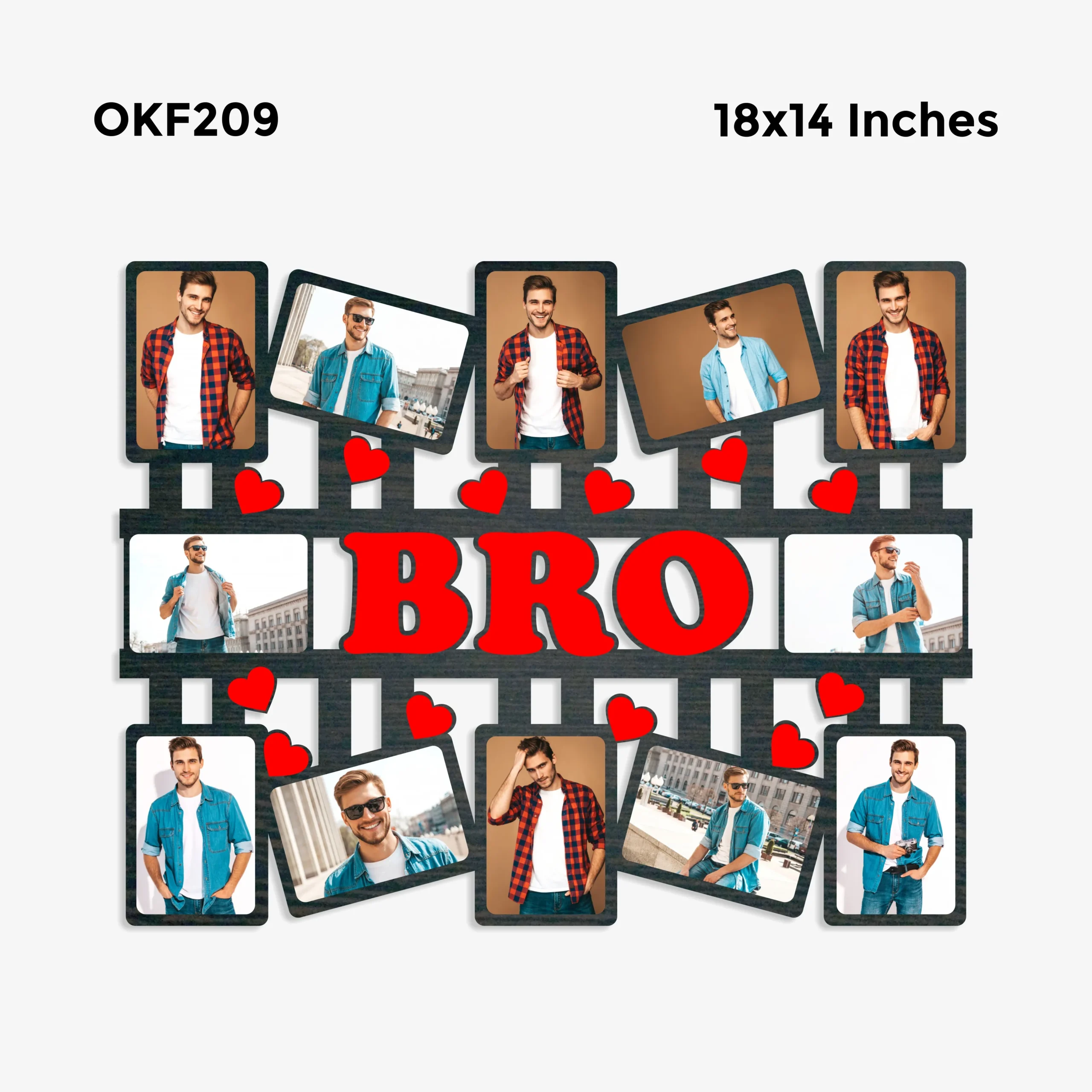 Blank Bro Collage Photo Frame 18x14in