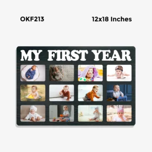 Blank My First Year Photo Frame 12x18in