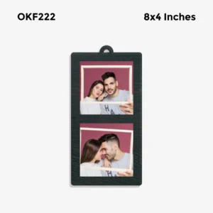 Blank Double Vertical Photo Frame 8x4in