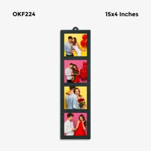 Blank Vertical Strip Collage Photo Frame 15x4in