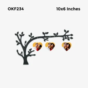 Blank Heart Tree Branch Photo Frame 10x6in