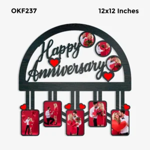 Blank Happy Anniversary Hanging Photo Frame 12x12in