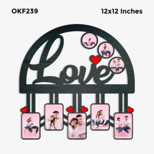 Blank Love Hanging Photo Frame 12x12in