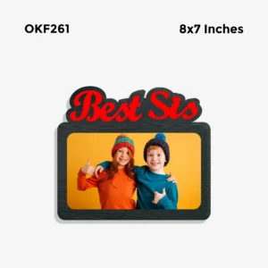 Blank Best Sis Photo Frame 8x7in
