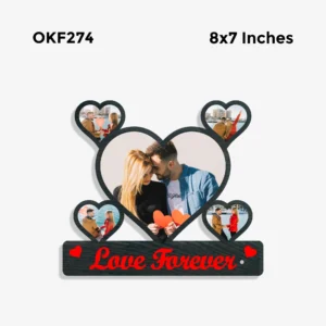 Blank Love Forever Heart Photo Frame 8x7in