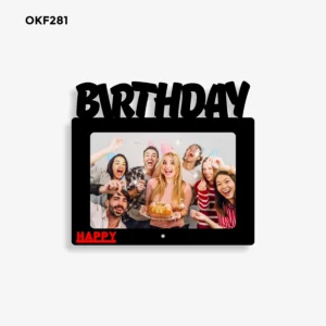 Blank Birthday Photo Frame 8x7in