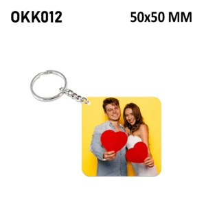 Blank Square Photo Keychain 50x50mm (Pack of 10)