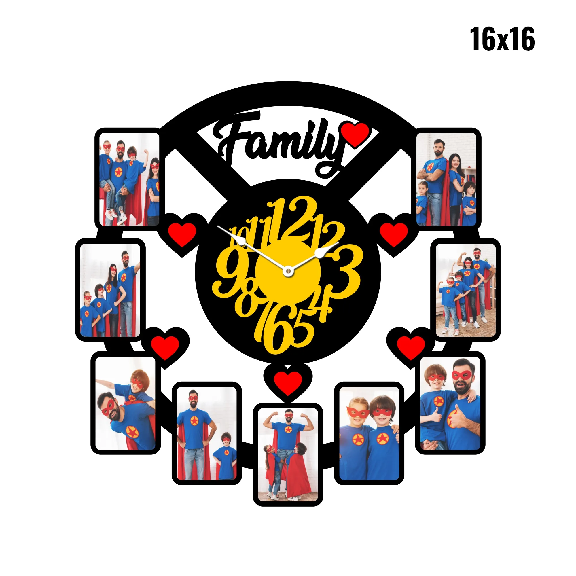 Blank Sublimation Wall Clock 16x16 Inch (OKW026)