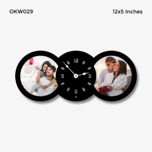 Blank Sublimation Wall Clock 12x5 Inch (OKW029)